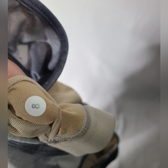 Lululemon Deep V Tank White Coal Tinted Canvas Super- size 8 - Picture 6 of 6